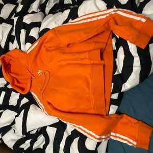 Orange Adidas sweater